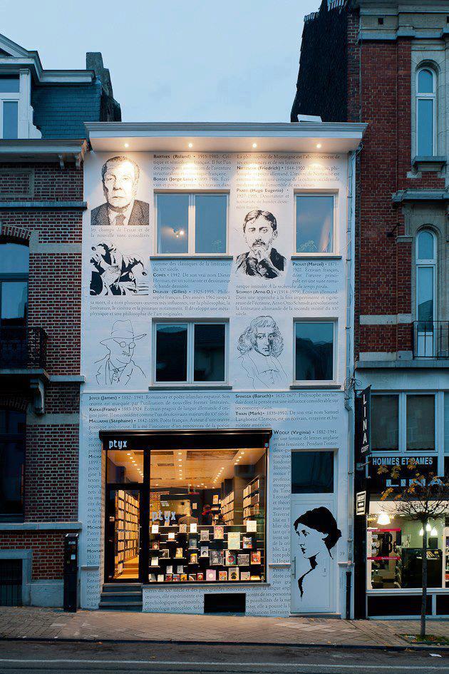Librería calle Lesbroussart  Ixelles Bruselas